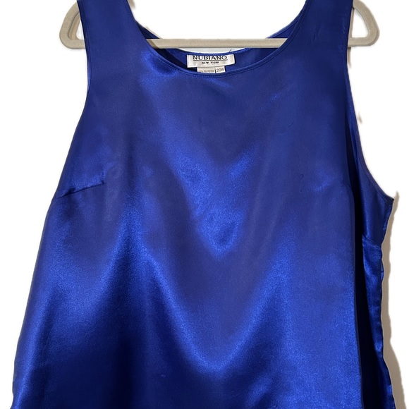 Women’s NUBIANO New York 3 pc Ruffled Satin Suit Size 20W (Very good condition) - Picture 9 of 10